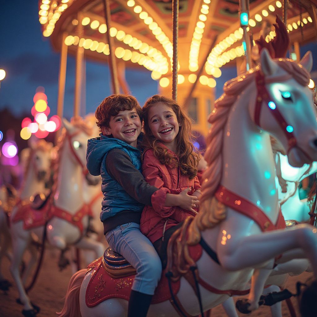 Happy family at WonderFun Land